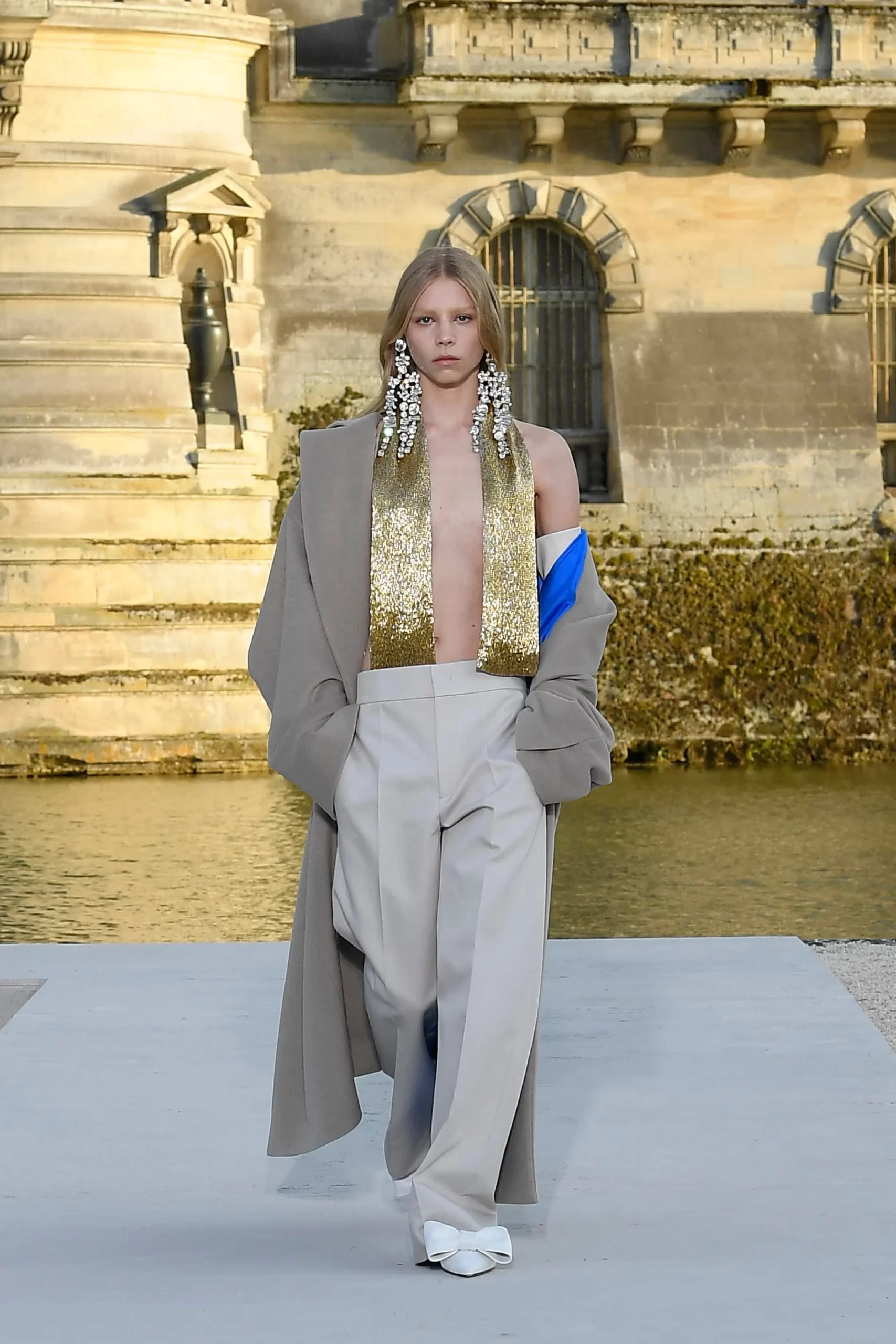 Valentino takes modern haute couture lineup to Chateau de Chantilly